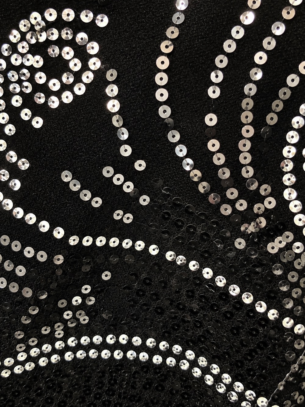 Black Sequined Scarf - Picture 3 of 3